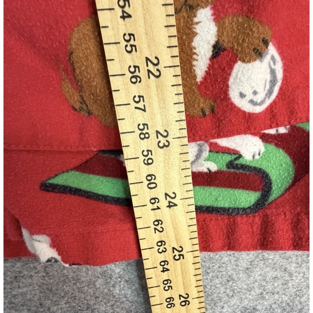 Nick & Nora Women's Red Puppy Dog Snowflake‎ Pajama Top Sleepwear Size Small - Picture 6 of 6